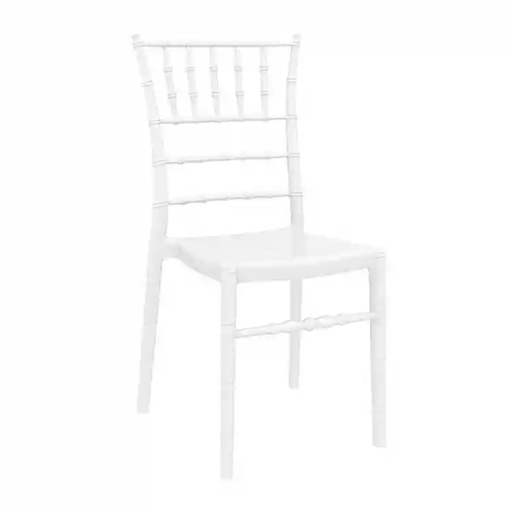 CHIAVARI GLOSSY WHITE(Σ4)KAPEKΛA 45X51X91εκ.