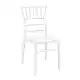 CHIAVARI GLOSSY WHITE(Σ4)KAPEKΛA 45X51X91εκ.