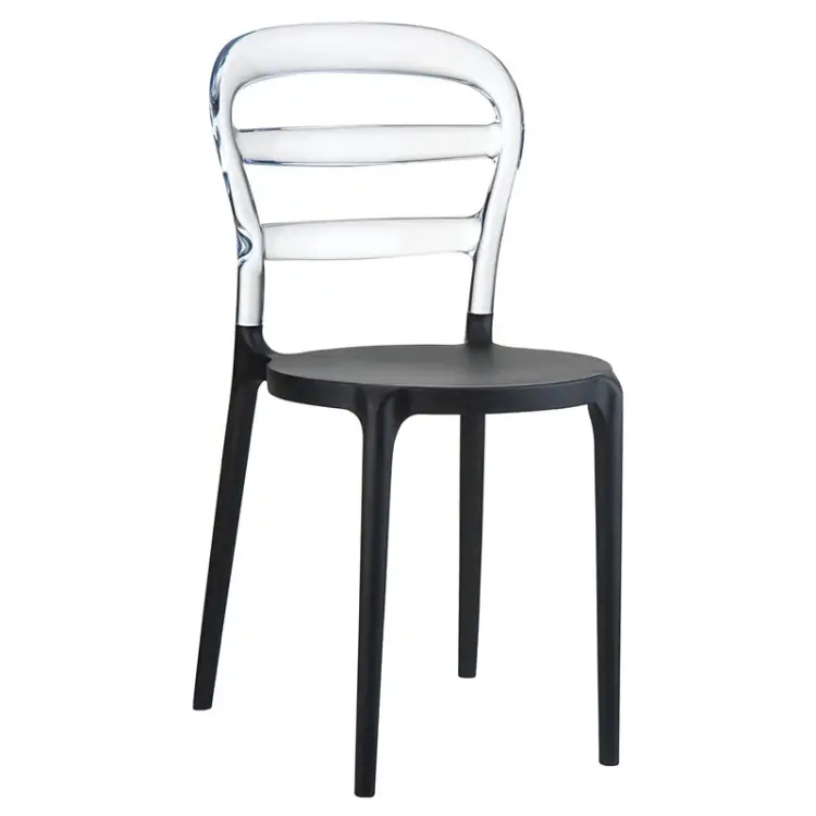 BIBI BLACK/CLEAR TRANSP. ΚΑΡΕΚΛΑ 42X50X85εκ.