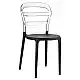 BIBI BLACK/CLEAR TRANSP. ΚΑΡΕΚΛΑ 42X50X85εκ.