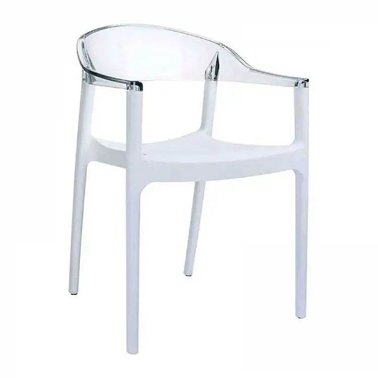 CARMEN WHITE/CLEAR ΠΟΛΥΘΡΟΝΑ 49X53X79εκ.