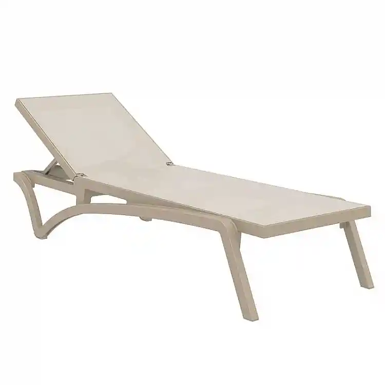 PACIFIC ΞΑΠΛΩΣΤΡΑ TAUPE/TAUPE ΠΟΛ/ΝΙΟΥ 193X68X35εκ.