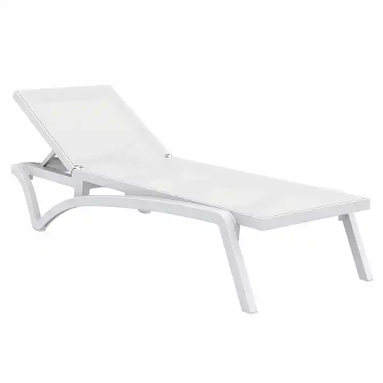 PACIFIC ΞΑΠΛΩΣΤΡΑ WHITE/WHITE ΠΟΛ/ΝΙΟΥ 193X68X35εκ.