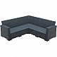 MONACO DARK GREY ΓΩΝΙΑ 207Χ207Χ79εκ. ΠΟΛ/ΝΙΟΥ