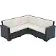 MONACO DARK GREY ΓΩΝΙΑ ΜΕ ΜΑΞΙΛΑΡΙ ΠΟΛ/ΝΙΟΥ 207X207X79εκ.