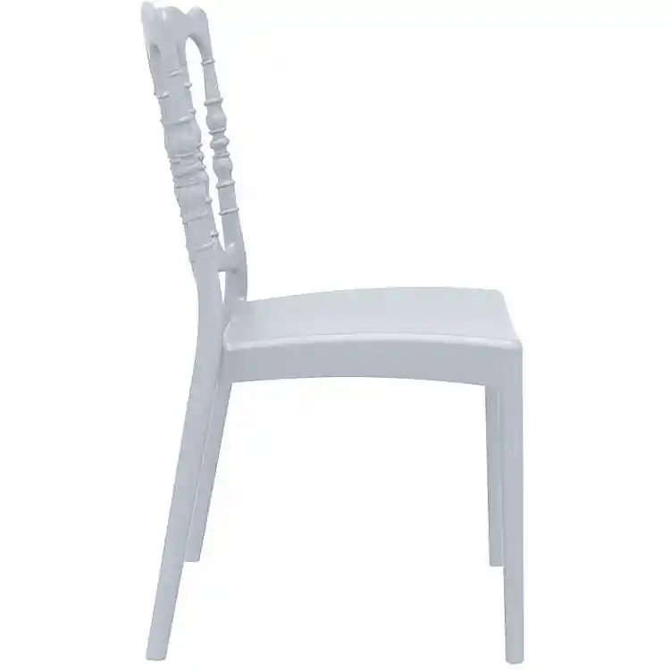 NAPOLEON SILVER GREY ΚΑΡΕΚΛΑ ΠΟΛ/ΝΙΟΥ 45X55X92εκ.