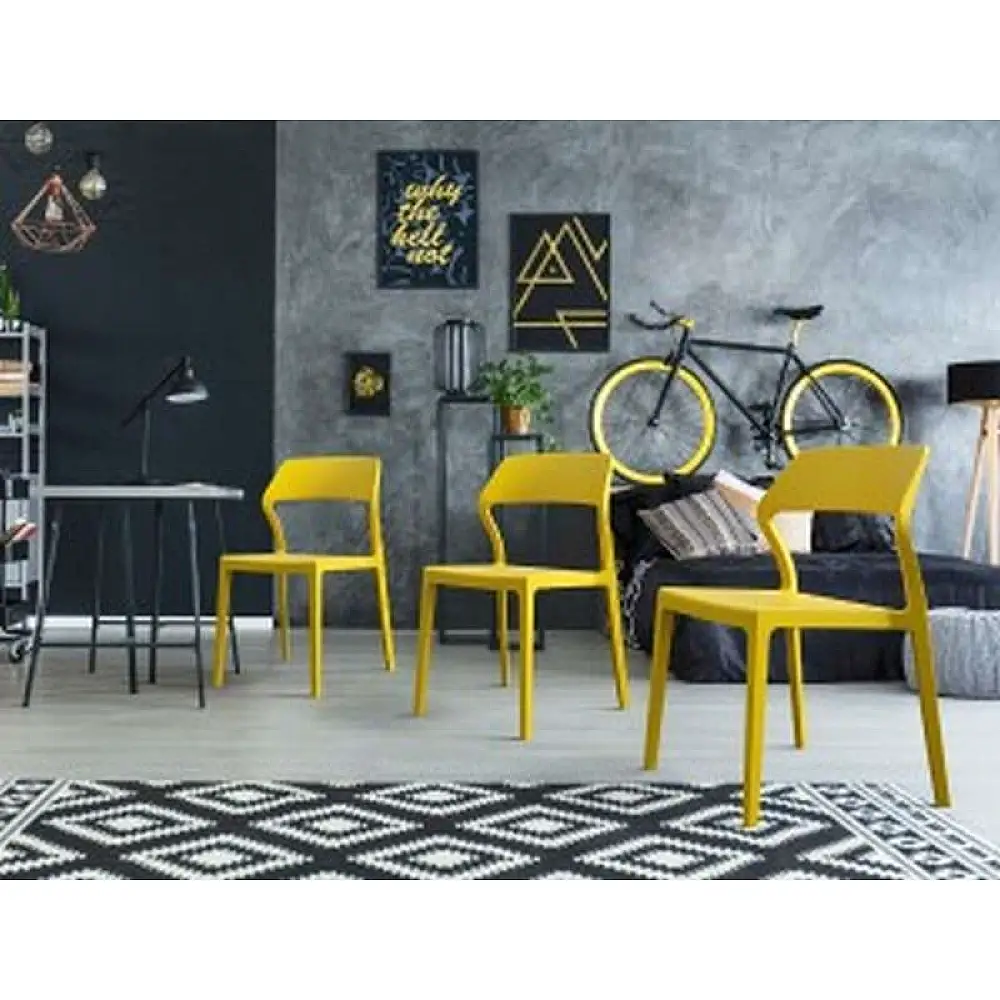 SNOW YELLOW ΚΑΡΕΚΛΑ ΠΟΛ/ΝΙΟΥ 52X56X83εκ.