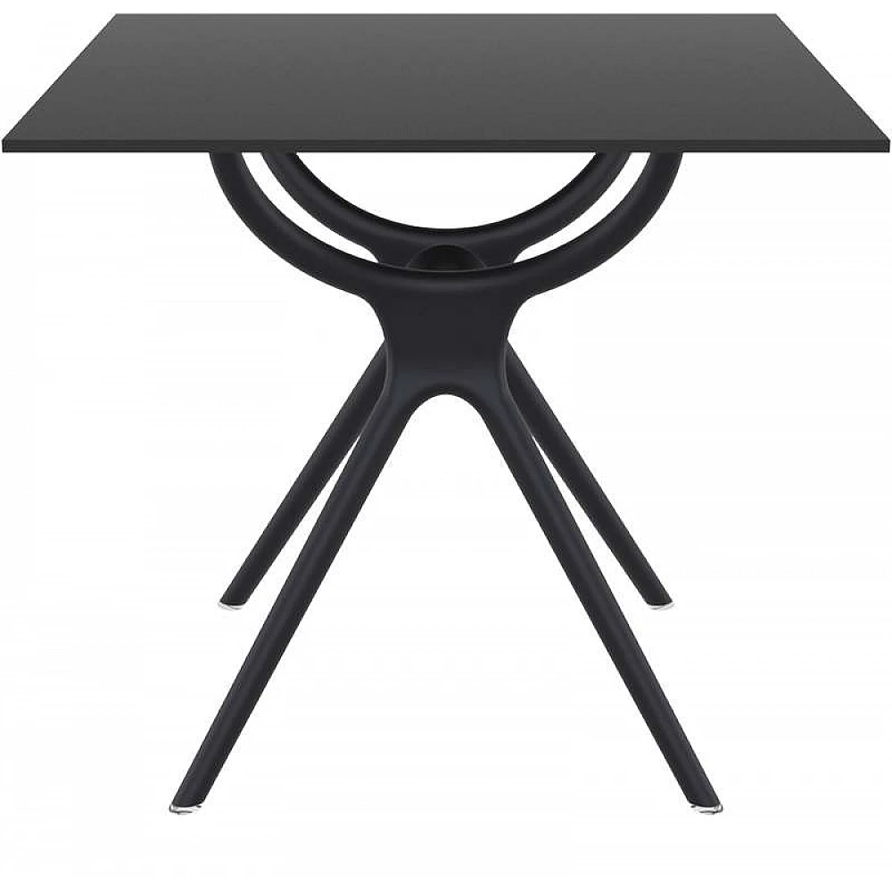 AIR ΤΡΑΠΕΖΙ 80Χ80Χ74εκ. BLACK LAMINATE 12mm