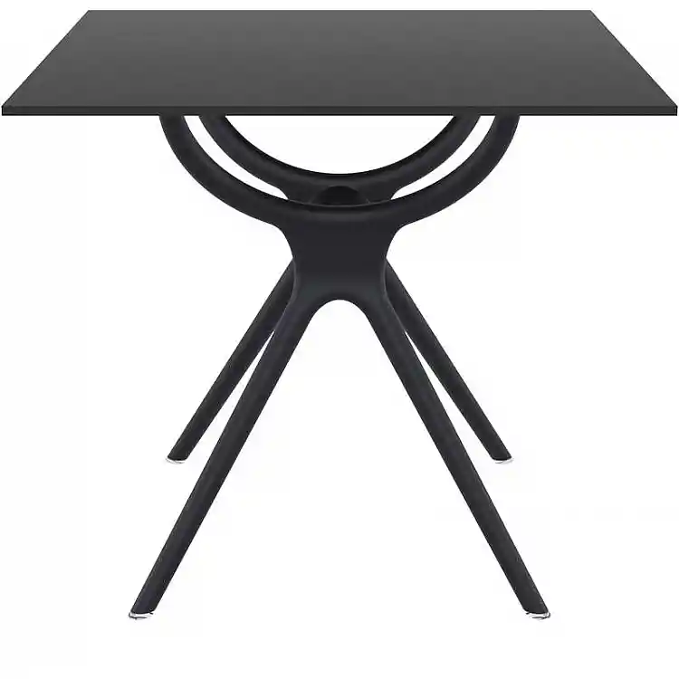 AIR ΤΡΑΠΕΖΙ 80Χ80Χ74εκ. BLACK LAMINATE 12mm