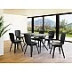 AIR ΤΡΑΠΕΖΙ 140Χ80Χ74εκ. BLACK LAMINATE 12mm