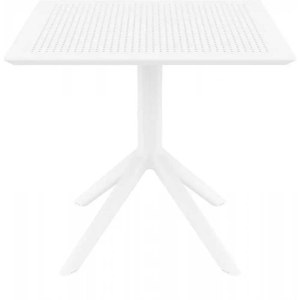 SKY WHITE 80X80X74εκ. ΤΡΑΠΕΖΙ ΠΟΛ/ΝΙΟΥ