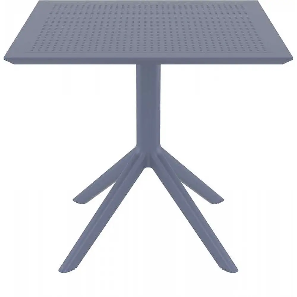 SKY DARK GREY 80X80X74εκ. ΤΡΑΠΕΖΙ ΠΟΛ/ΝΙΟΥ