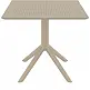 SKY TAUPE 80X80X74εκ. ΤΡΑΠΕΖΙ ΠΟΛ/ΝΙΟΥ