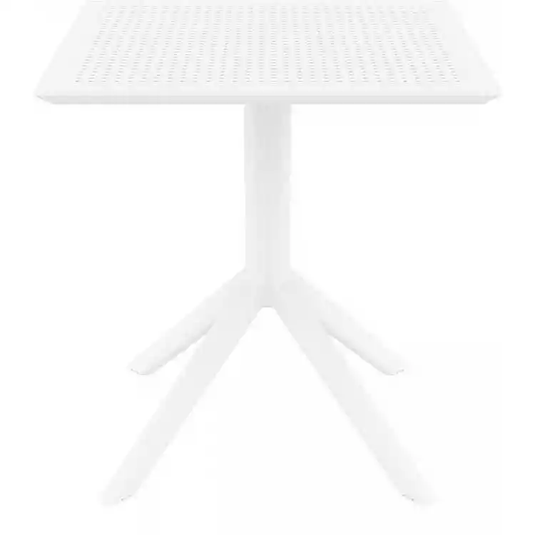 SKY WHITE 70X70X74εκ. ΤΡΑΠΕΖΙ ΠΟΛ/ΝΙΟΥ