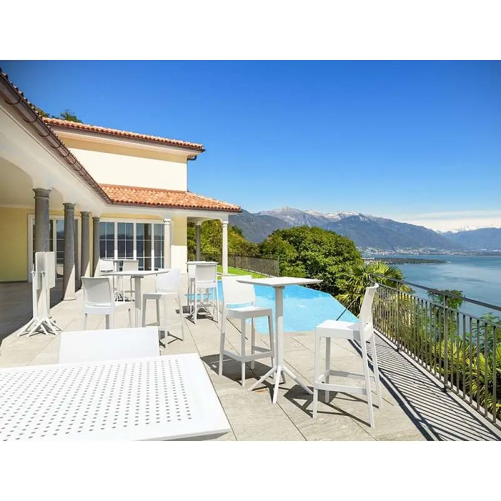 SKY WHITE BAR 60Χ60Χ108εκ.ΠΤΥΣ/ΝΟ ΤΡΑΠ. ΠΟΛ/ΝΙΟΥ