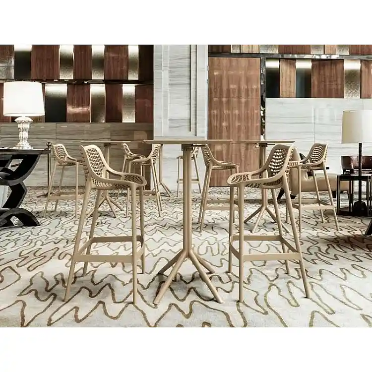 SKY TAUPE BAR 60Χ60Χ108εκ.ΠΤΥΣ/ΝΟ ΤΡΑΠ. ΠΟΛ/ΝΙΟΥ