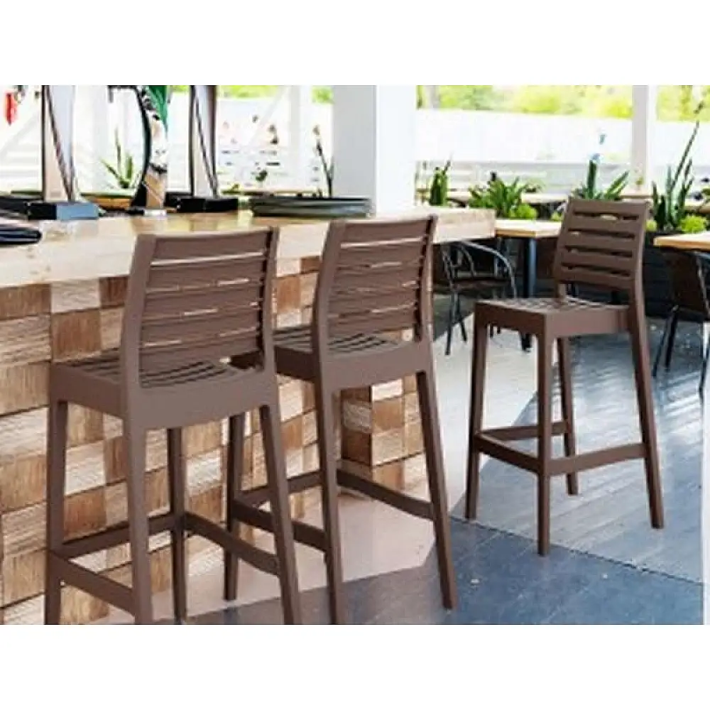 ARES ΣΚΑΜΠΟ ΜΠΑΡ75εκ. BROWN ΠΟΛ/ΝΙΟΥ 45Χ51Χ108εκ.