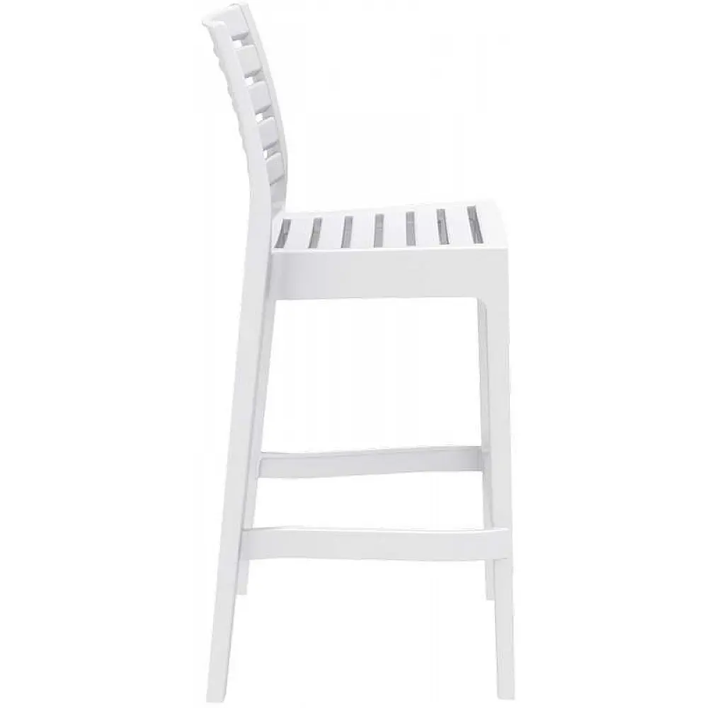 ARES ΣΚΑΜΠΟ ΜΠΑΡ75εκ. WHITE ΠΟΛ/ΝΙΟΥ
