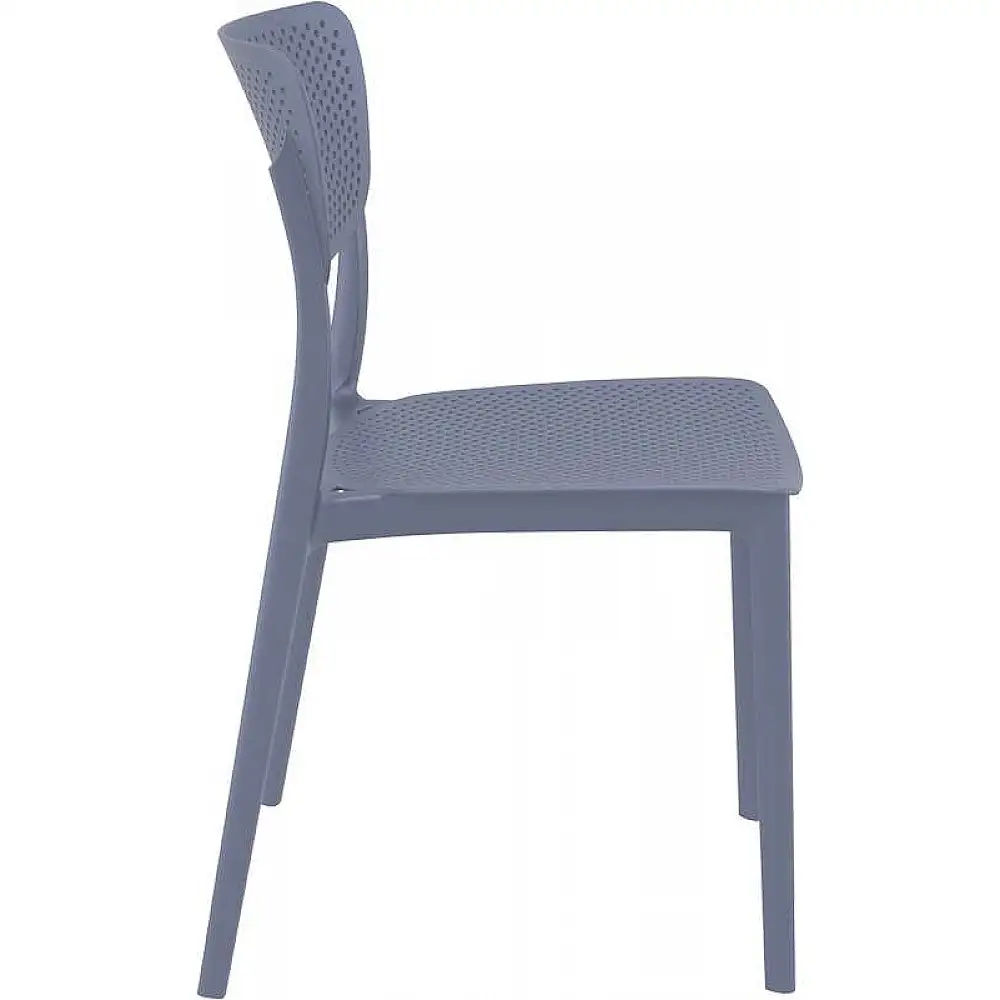 LUCY DARK GREY ΚΑΡΕΚΛΑ ΠΟΛΥΠΡΟΠΥΛΕΝΙΟΥ 45Χ53Χ82εκ.