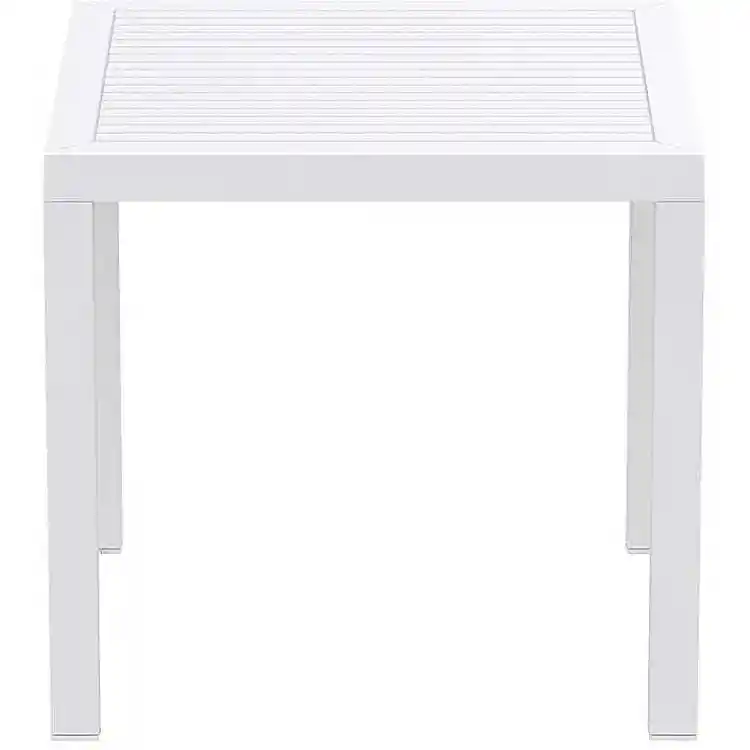 ARES ΤΡΑΠΕΖΙ 80Χ80Χ75εκ. WHITE ΠΟΛ/ΝΙΟΥ