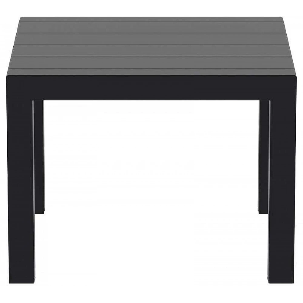 VEGAS BLACK 100X100/140Χ75εκ. ΕΠΕΚΤ.ΤΡΑΠΕΖΙ ΠΟΛ/ΝΙΟΥ