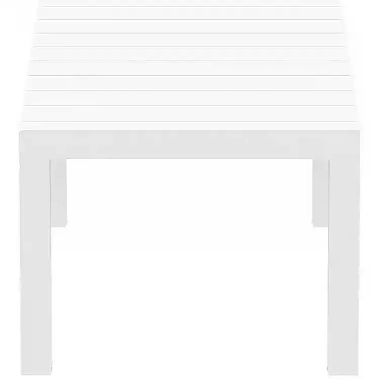 VEGAS WHITE 100X180/220Χ75εκ. ΕΠΕΚΤ.ΤΡΑΠΕΖΙ ΠΟΛ/ΝΙΟΥ