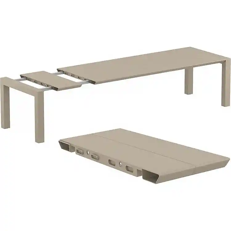 VEGAS TAUPE 100X260/300Χ75εκ. ΕΠΕΚΤ.ΤΡΑΠΕΖΙ ΠΟΛ/ΝΙΟΥ