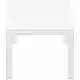 VEGAS WHITE 100X260/300Χ75εκ. ΕΠΕΚΤ.ΤΡΑΠΕΖΙ ΠΟΛ/ΝΙΟΥ