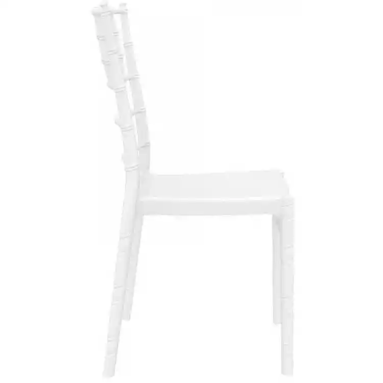 CHIAVARI GLOSSY WHITE(Σ4)KAPEKΛA 45X51X91εκ.