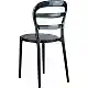BIBI BLACK/BLACK TRANSP. ΚΑΡΕΚΛΑ 42X50X85εκ.