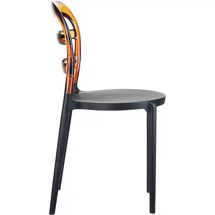 BIBI BLACK/AMBER TRANSP. ΚΑΡΕΚΛΑ 42X50X85εκ.