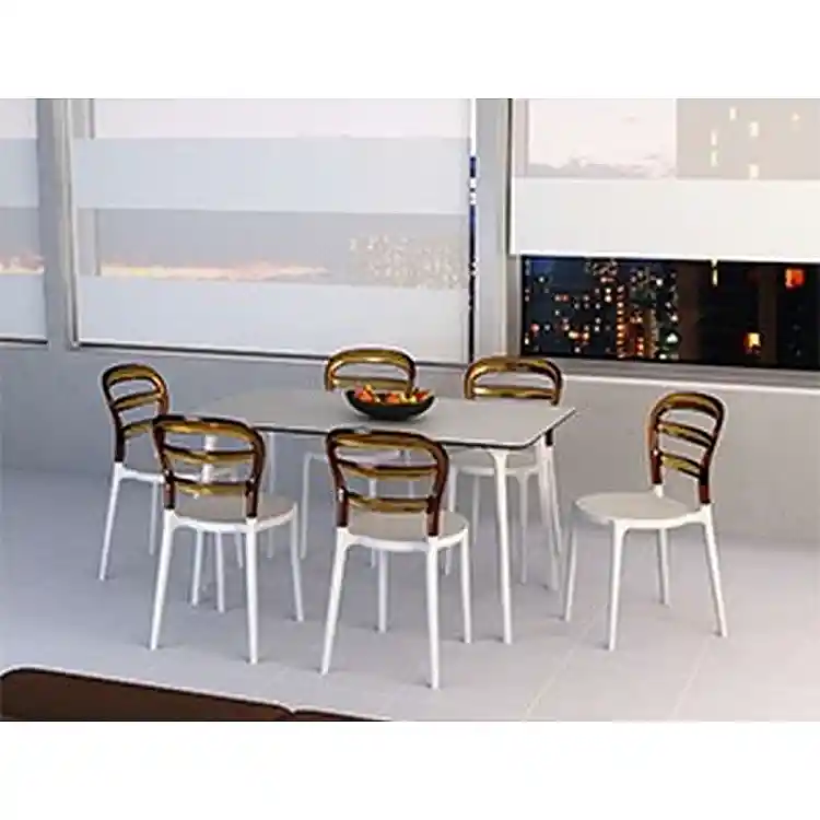 BIBI WHITE/BLACK TRANSP. ΚΑΡΕΚΛΑ 42X50X85εκ.