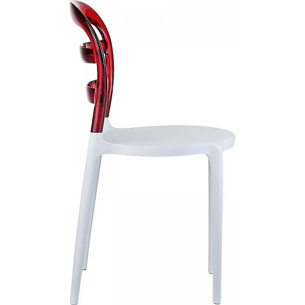 BIBI WHITE/RED TRANSP.ΚΑΡΕΚΛΑ