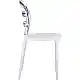 BIBI WHITE/CLEAR TRANSP. ΚΑΡΕΚΛΑ 42X50X85εκ.