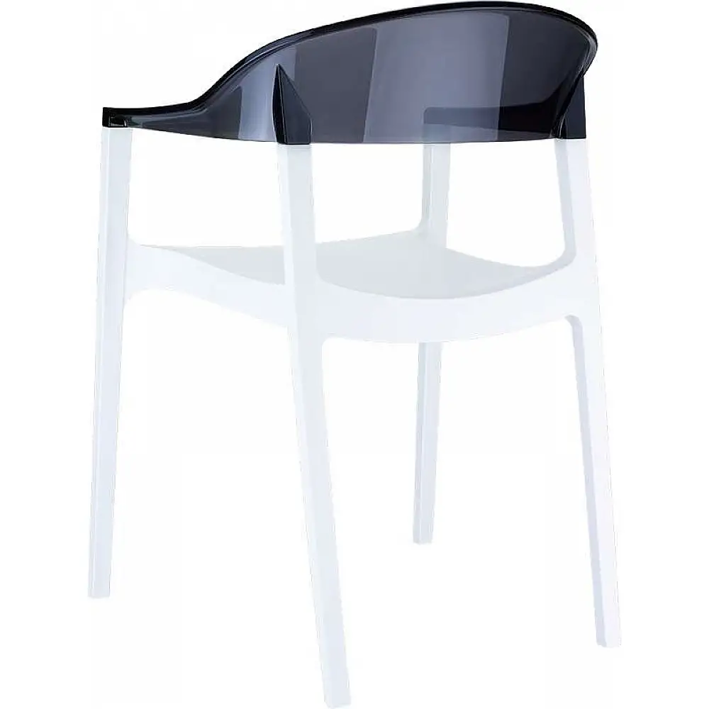 CARMEN WHITE/BLACK ΠΟΛΥΘΡΟΝΑ 49X53X79εκ.