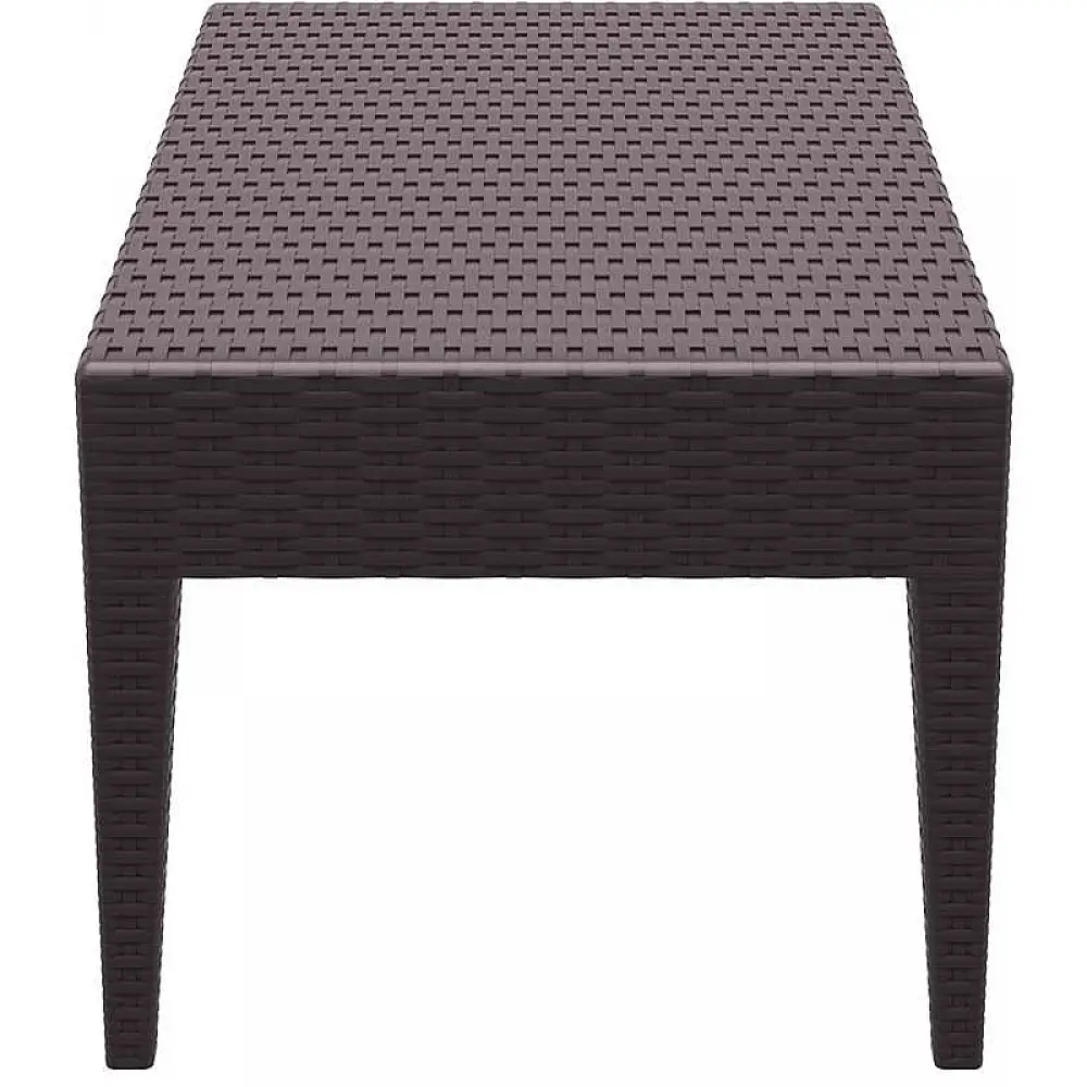 MIAMI BROWN ΤΡΑΠΕΖΙ 92Χ53Χ45εκ. ΠΟΛ/ΝΙΟΥ