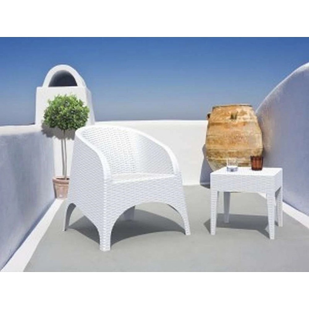 MIAMI WHITE ΤΡΑΠΕΖΙ 45Χ45Χ45εκ. ΠΟΛ/ΝΙΟΥ MIAMI WHITE ΤΡΑΠΕΖΙ 45Χ45Χ45εκ. ΠΟΛ/ΝΙΟΥ