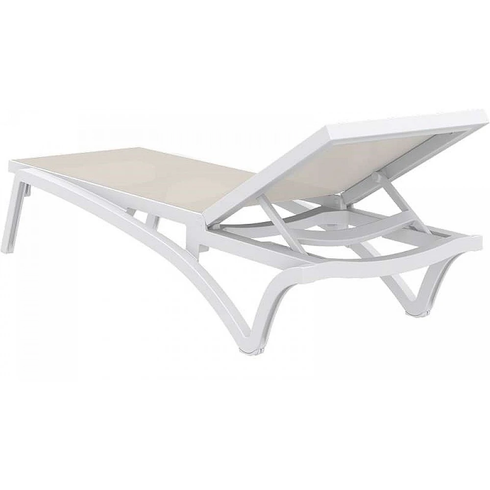 PACIFIC ΞΑΠΛΩΣΤΡΑ WHITE/TAUPE ΠΟΛ/ΝΙΟΥ