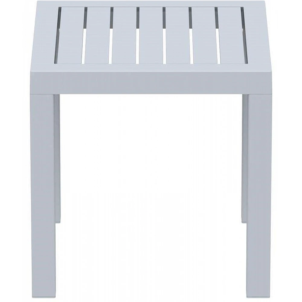 OCEAN SILVER GREY ΤΡΑΠΕΖΙ 45Χ45Χ45εκ. ΠΟΛ/ΝΙΟΥ
