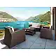 MONACO BROWN 2ΘΕΣΙΟΣ ΚΑΝΑΠΕΣ ΠΟΛ/ΝΙΟΥ 140X79X79εκ.