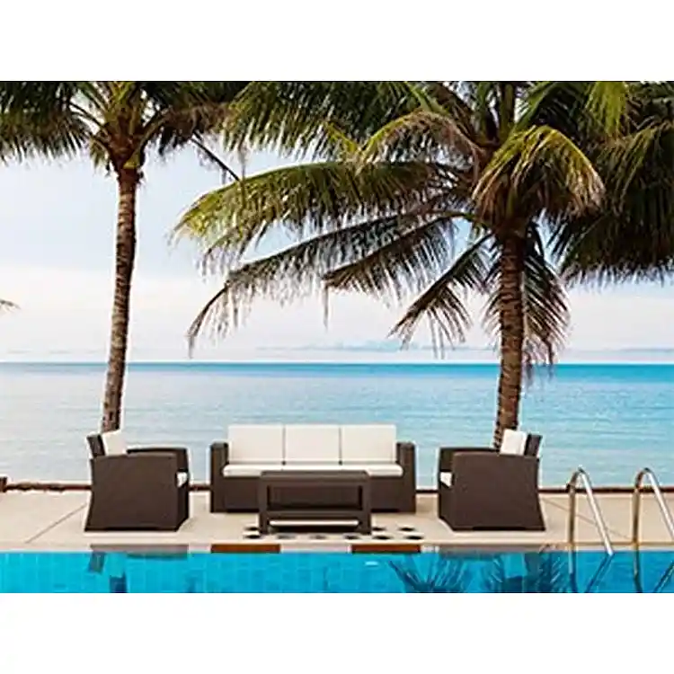 MONACO BROWN 3ΘΕΣΙΟΣ ΚΑΝΑΠΕΣ ΠΟΛ/ΝΙΟΥ 198X79X79εκ.