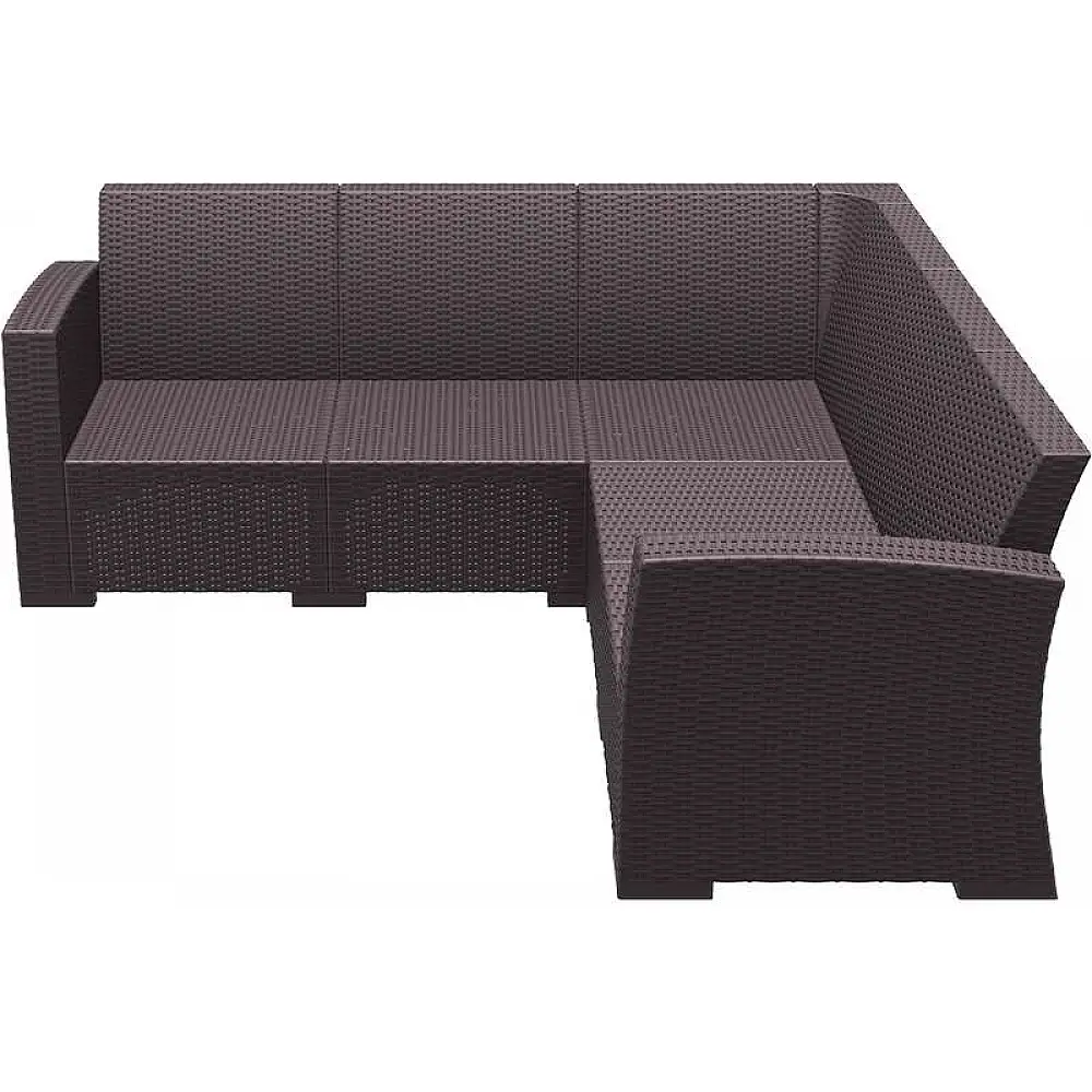 MONACO BROWN ΓΩΝΙΑ ΠΟΛ/ΝΙΟΥ 207Χ207Χ79εκ.