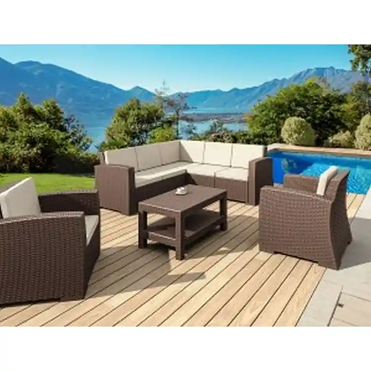 MONACO BROWN ΓΩΝΙΑ ΠΟΛ/ΝΙΟΥ 207Χ207Χ79εκ.