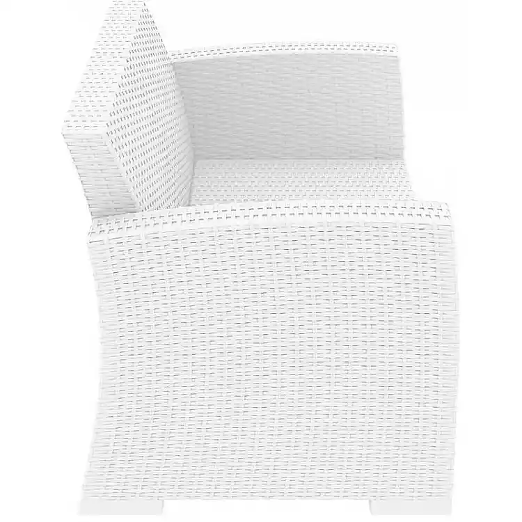 MONACO WHITE 2ΘΕΣΙΟΣ ΚΑΝΑΠΕΣ ΠΟΛ/ΝΙΟΥ 140X79X79εκ.