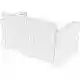 MONACO WHITE 2ΘΕΣΙΟΣ ΚΑΝΑΠΕΣ ΠΟΛ/ΝΙΟΥ 140X79X79εκ.