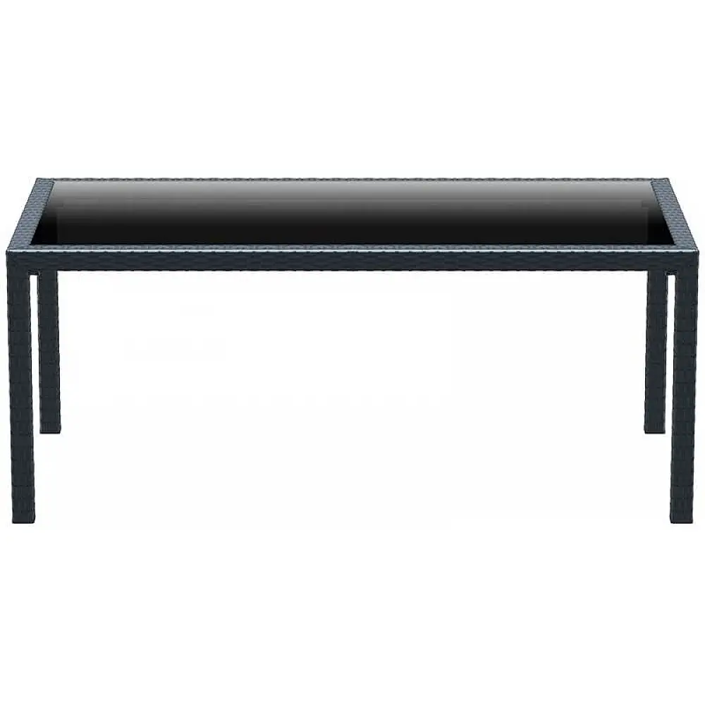 TAHITI DARK GREY 180Χ94Χ75εκ. ΤΡΑΠΕΖΙ ΜΕ ΤΖΑΜΙ ΠΟΛ/ΝΙΟΥ