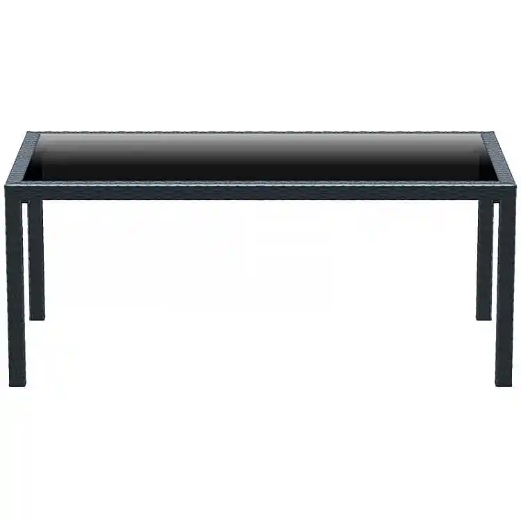TAHITI DARK GREY 180Χ94Χ75εκ. ΤΡΑΠΕΖΙ ΜΕ ΤΖΑΜΙ ΠΟΛ/ΝΙΟΥ
