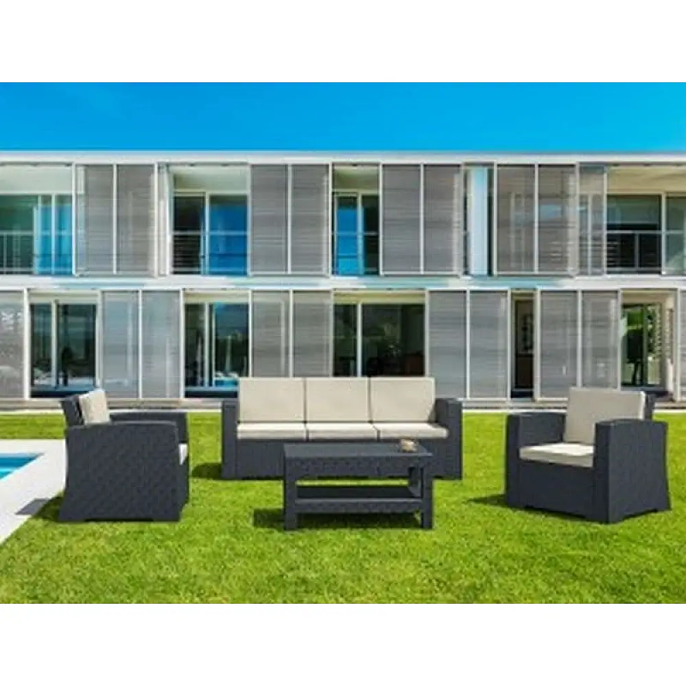 MONACO DARK GREY 3ΘΕΣ.ΚΑΝΑΠΕΣ ΜΕ ΜΑΞ. ΠΟΛ/ΝΙΟΥ 198Χ79Χ79εκ.