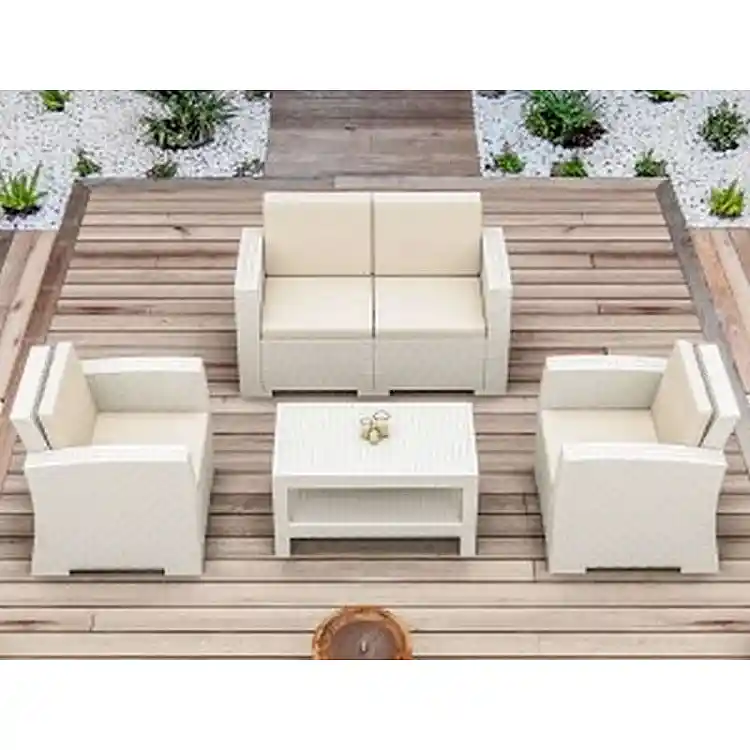 MONACO WHITE 2ΘΕΣ.ΚΑΝΑΠΕΣ ΜΕ ΜΑΞ. ΠΟΛ/ΝΙΟΥ 140Χ79Χ79εκ.