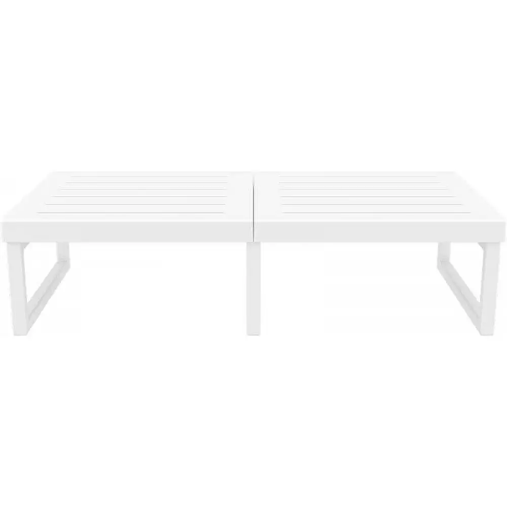 MYKONOS ΤΡΑΠΕΖΙ WHITE 130X65X33εκ. ΠΟΛ/ΝΙΟΥ